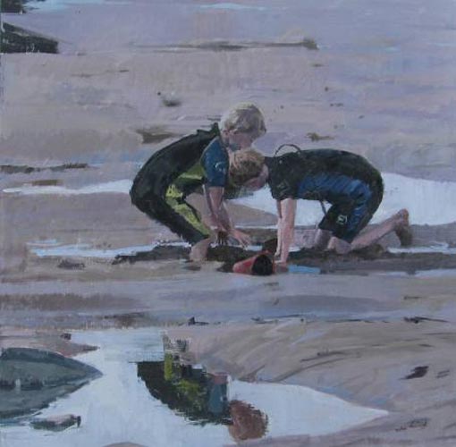 Engineering Works - Children playing on the beach
