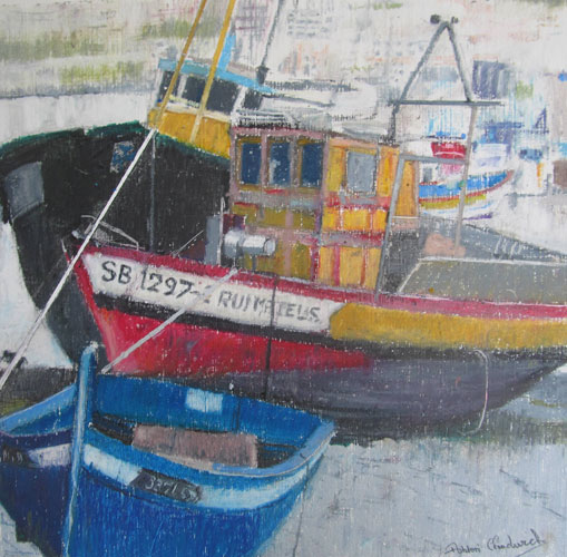 Laid Up - Fishing Boats at Low Tide