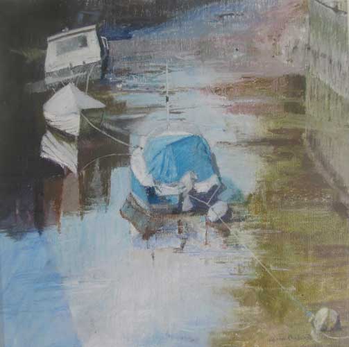 Mill Tail - Oil Pastel Painting