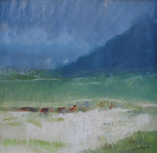 Sand Bunker - Pastel painting