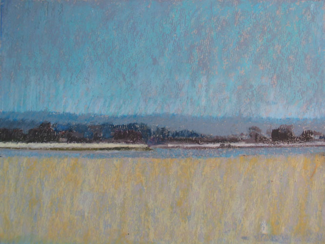 Winter On The Exe Estuary - Painting