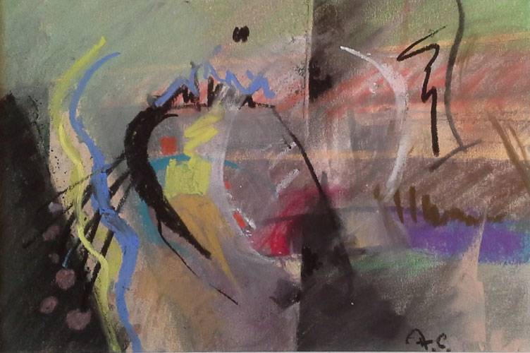 abstract painting by Ashton Chadwick - Split