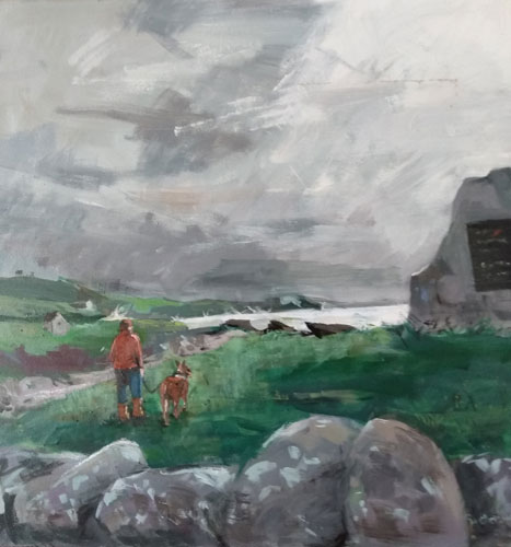 Before the storm - landscape oil painting by Ashton Chadwick