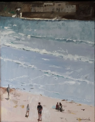 Oil Painting of Pilchard Inn Burgh Island Bigbury Devon